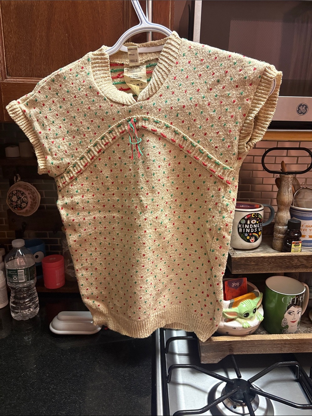 Vintage short sleeve sweater